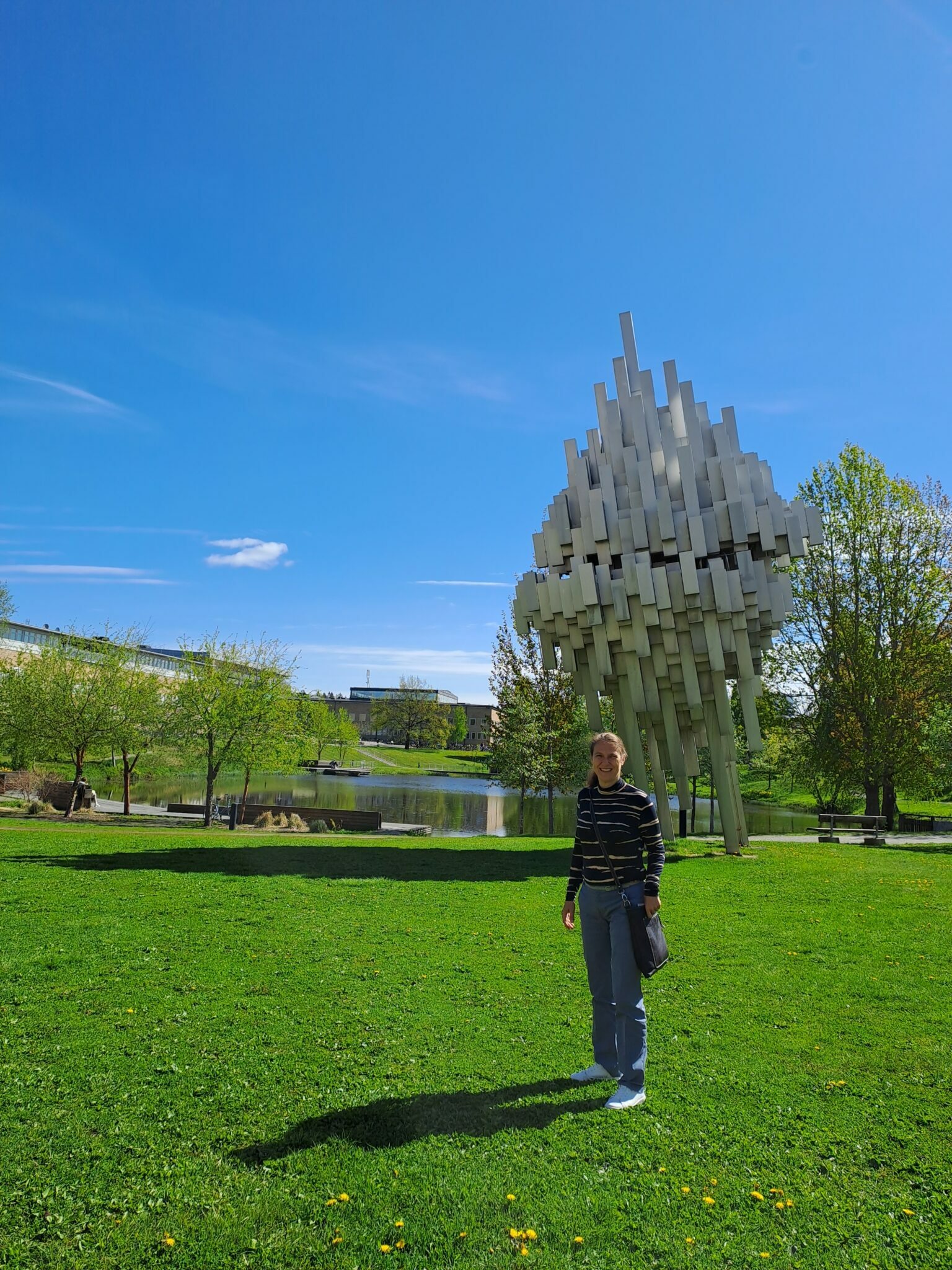 FH-Prof. Dr.in Astrid Figl-Hertlein am Campus der Umea University in Schweden 