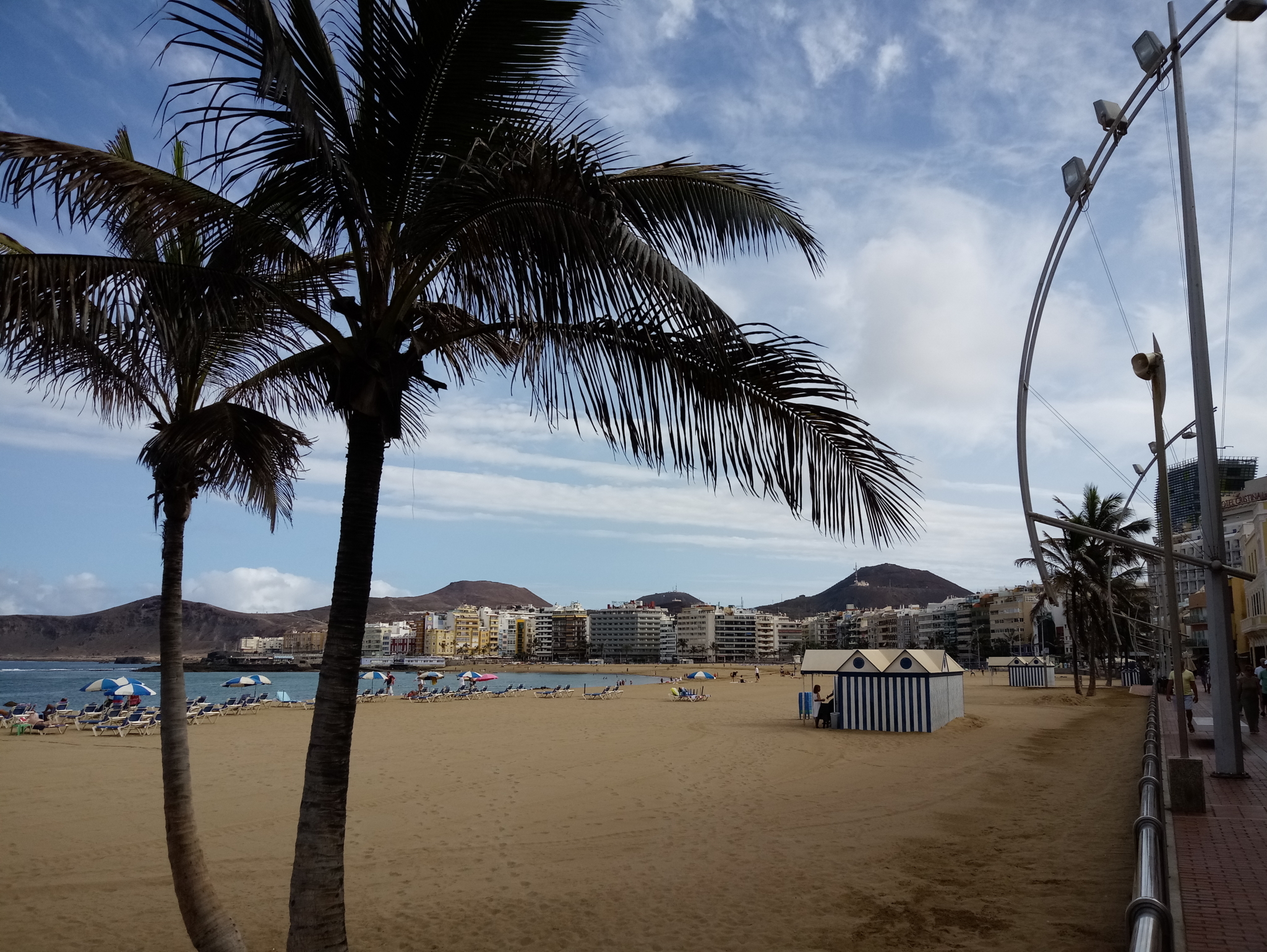 Aufnahme des Strandes in Las Palmas, Spanien 
