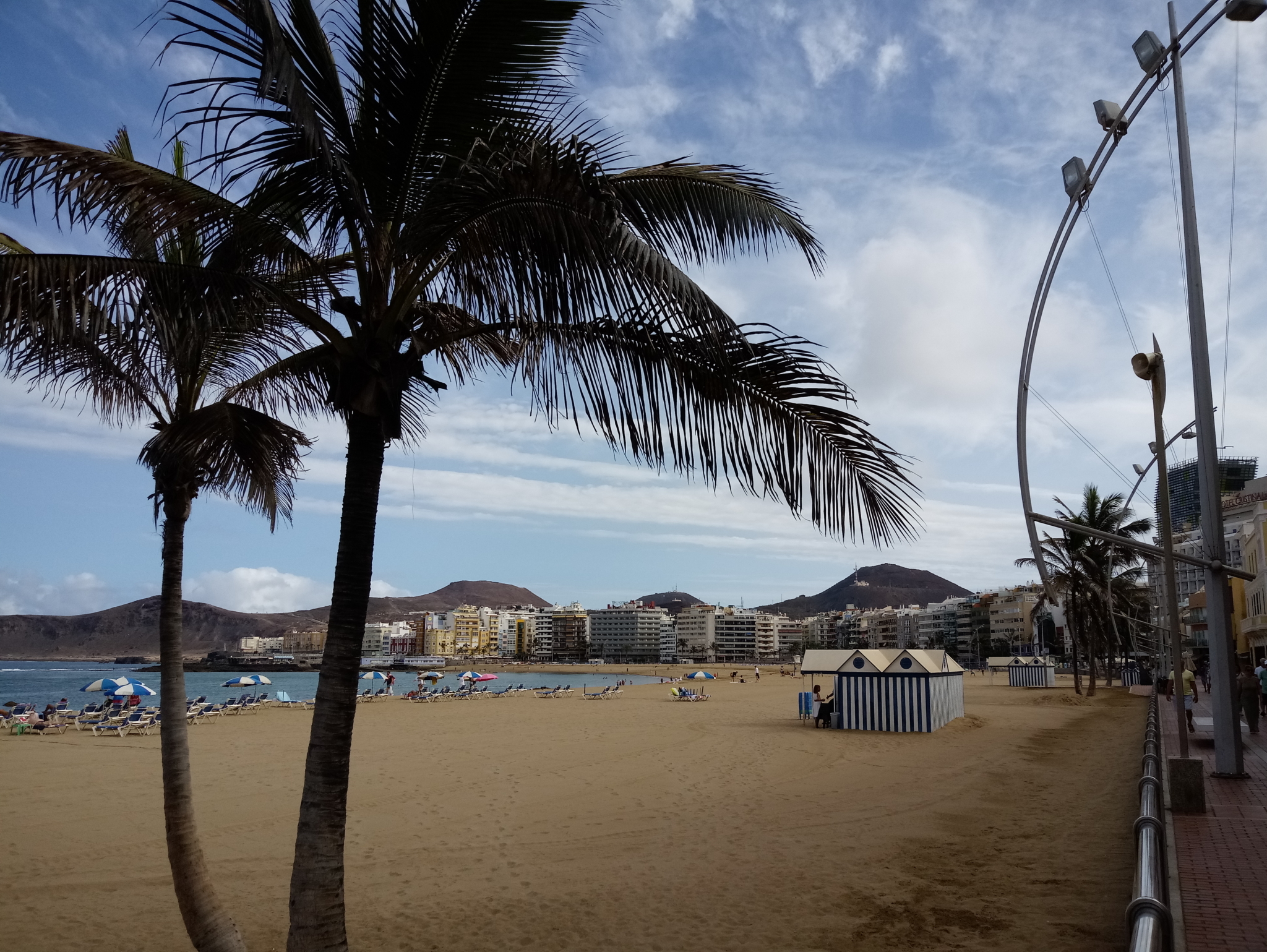 Aufnahme des Strandes in Las Palmas, Spanien Aufnahme des Strandes in Las Palmas, Spanien