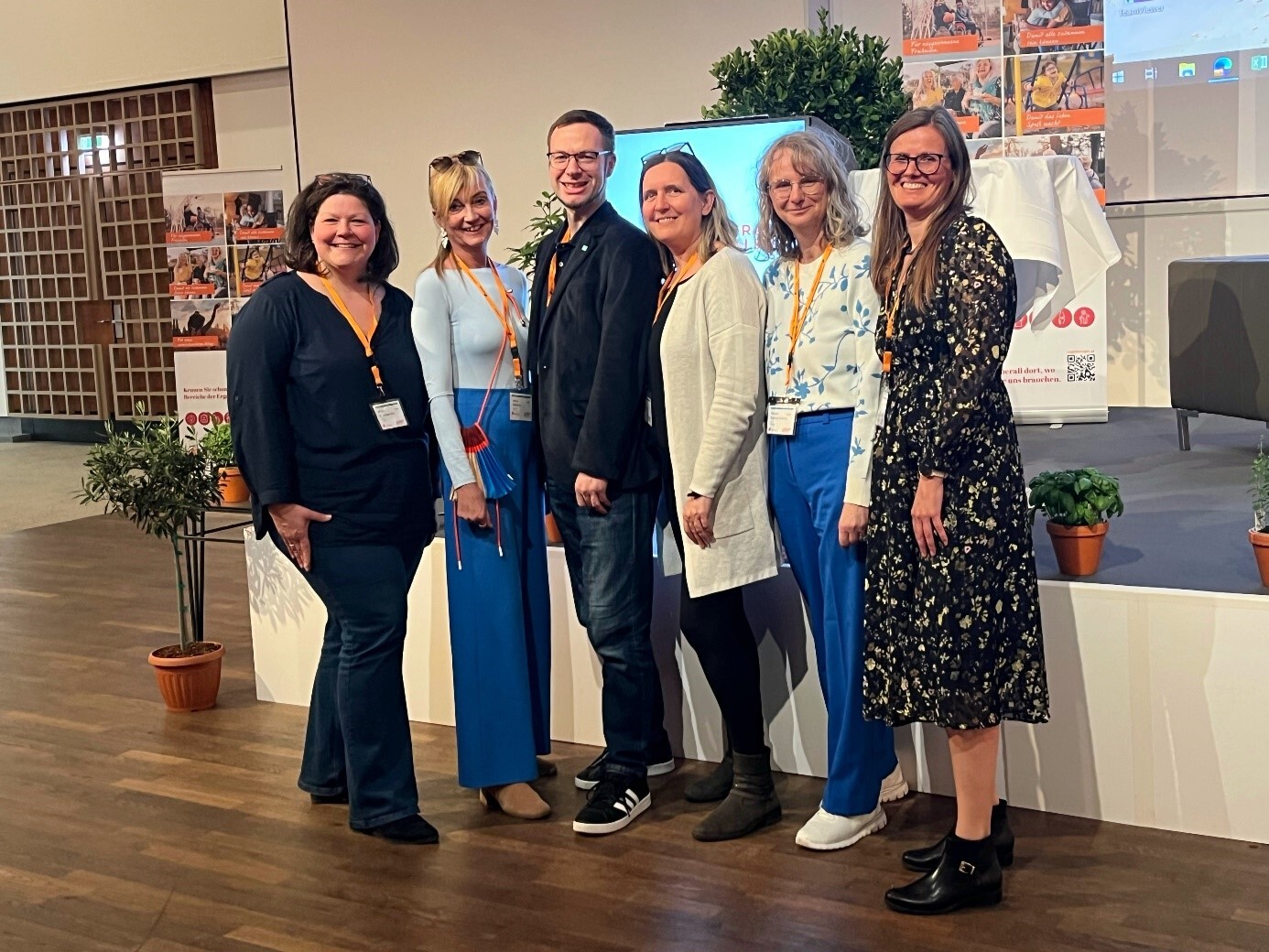 Das Team des Studiengangs auf der Fachtagung Ergotherapie 2025 (Fotocredit: FH Gesundheitsberufe OÖ) 