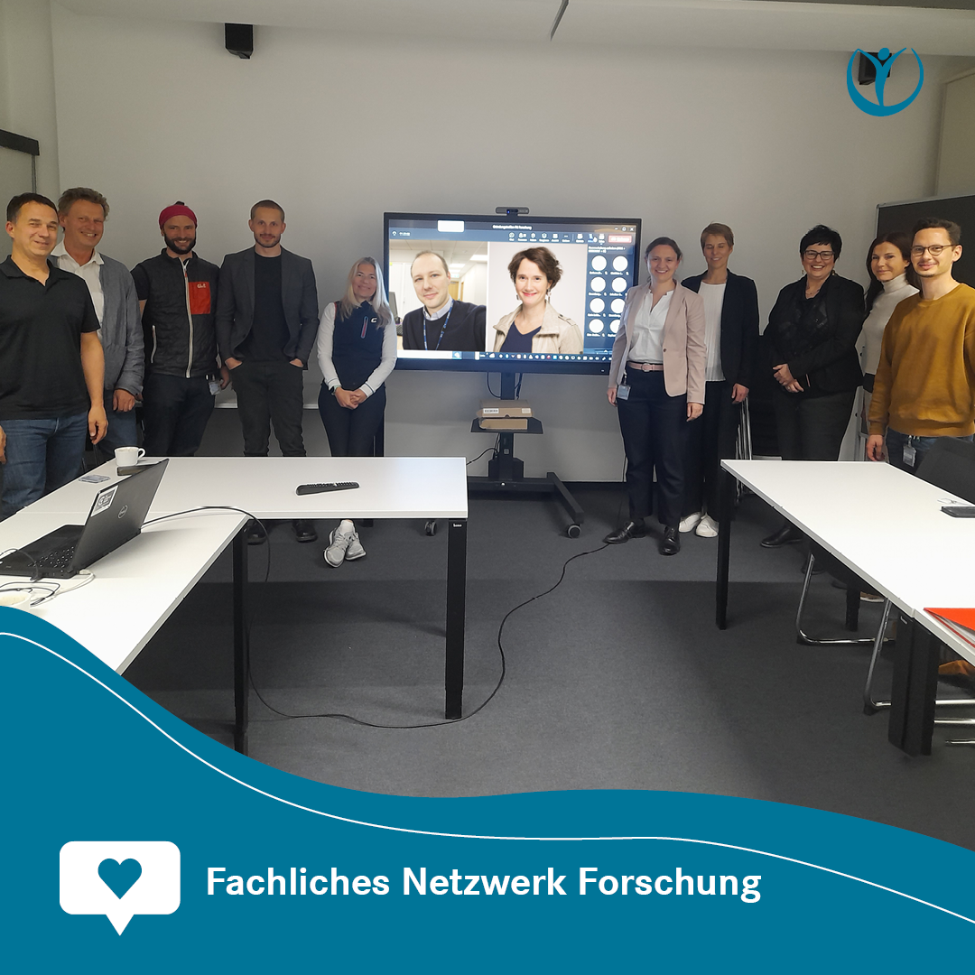 Physiotherapeut*innen beim Gründungstreffen des fachlichen Netzwerkes "Forschung in der Physiotherapie" Physiotherapeut*innen beim Gründungstreffen des fachlichen Netzwerkes "Forschung in der Physiotherapie"