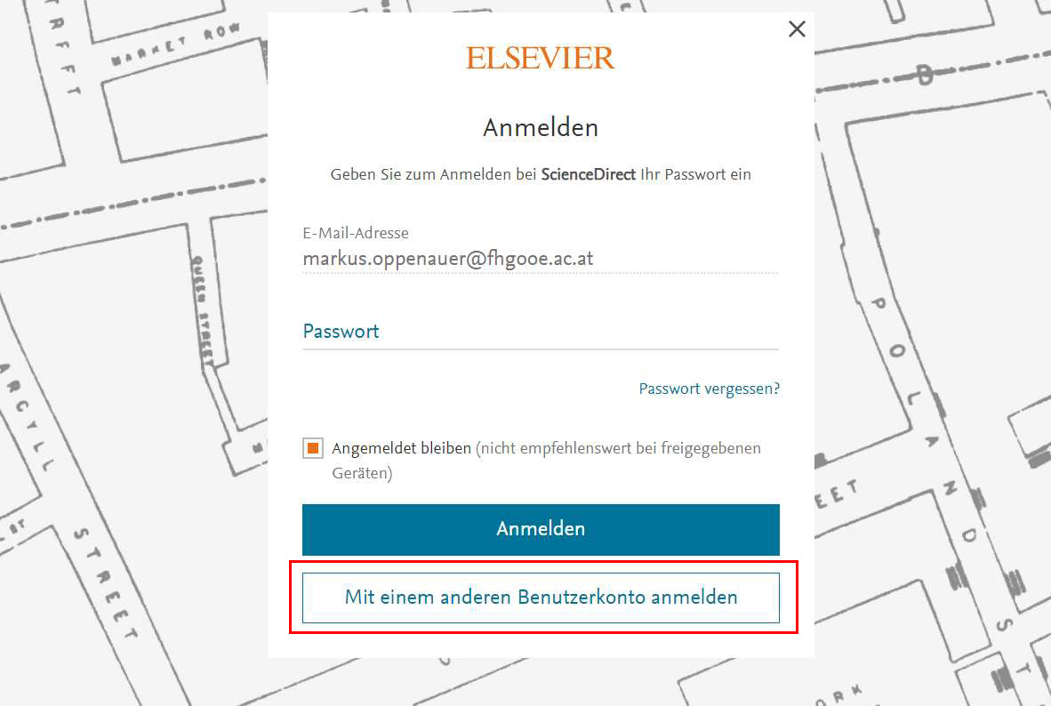 Shibboleth Elesvier "mit einem anderen Benutzer einloggen" Fenster Shibboleth Elesvier "mit einem anderen Benutzer einloggen" Fenster Shibboleth Elesvier "mit einem anderen Benutzer einloggen" Fenster Shibboleth Elesvier "mit einem anderen Benutzer einloggen" Fenster